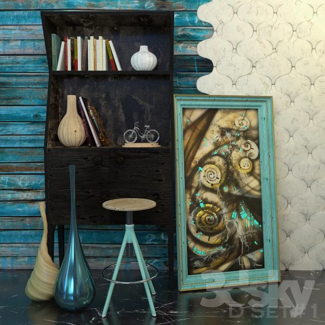 A set of furniture and decor D Set 1