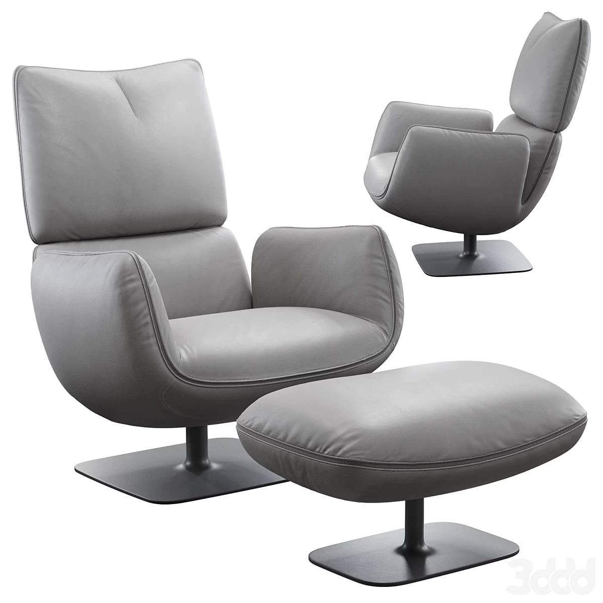 COR JALIS LOUNGE leather ( Vray+Corona )