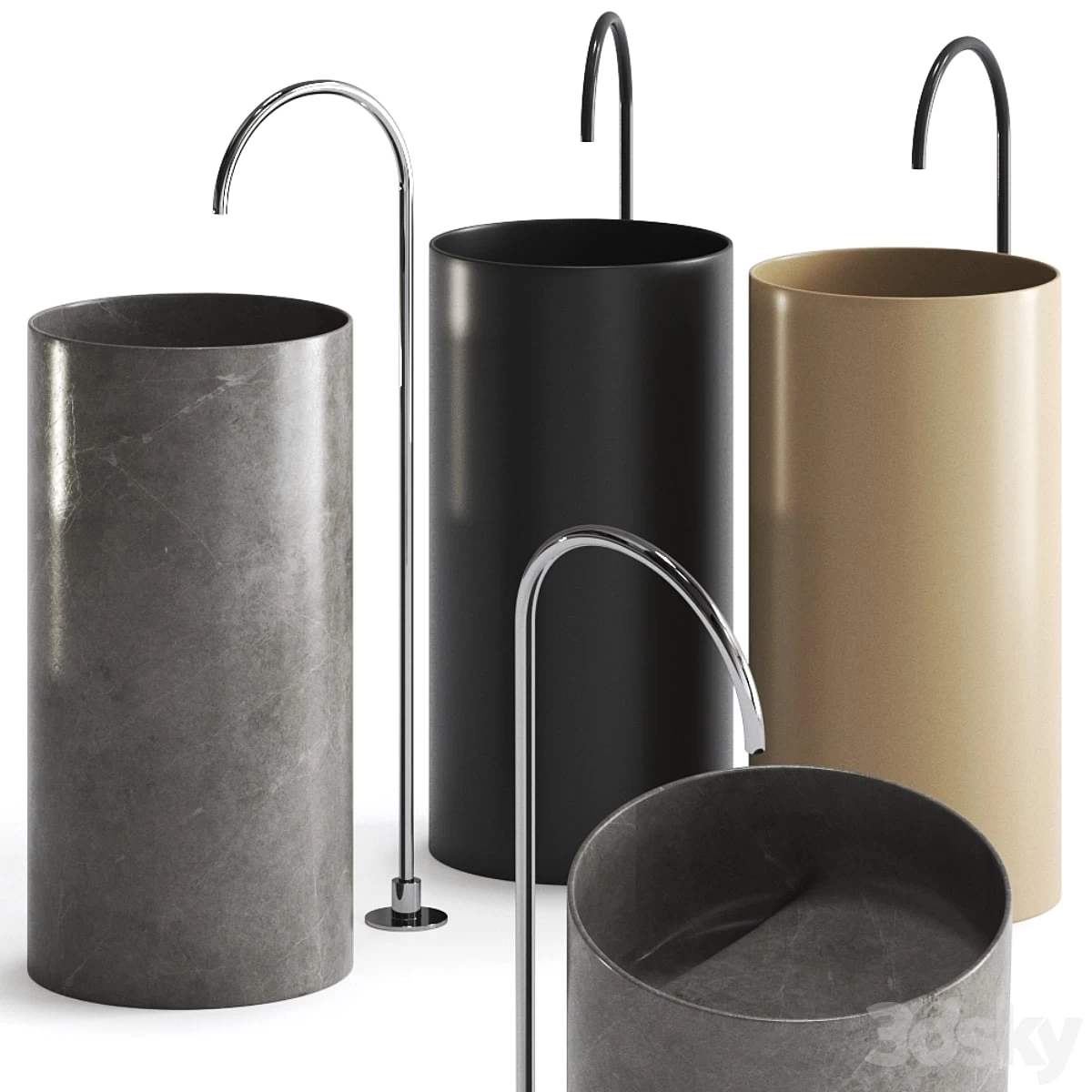 FONTANA Freestanding washbasin by FALPER