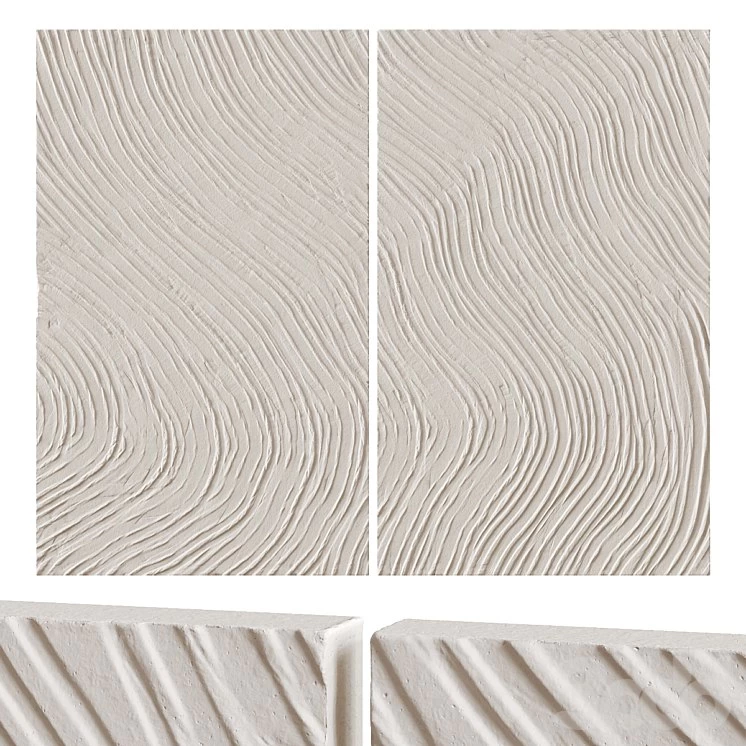 Abstract plaster paintings