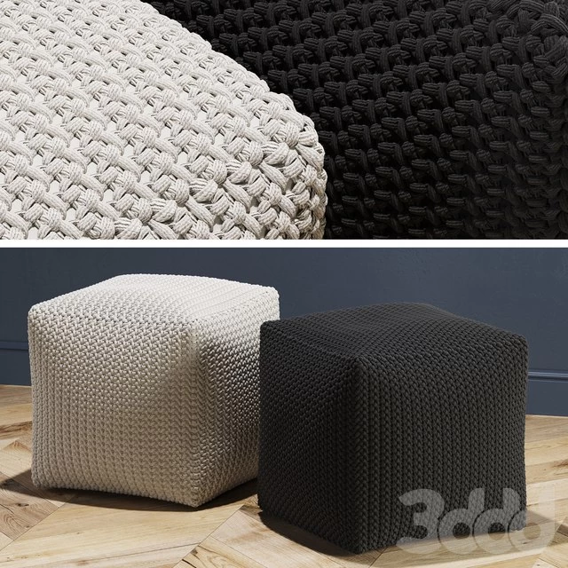 Crochet Pouf