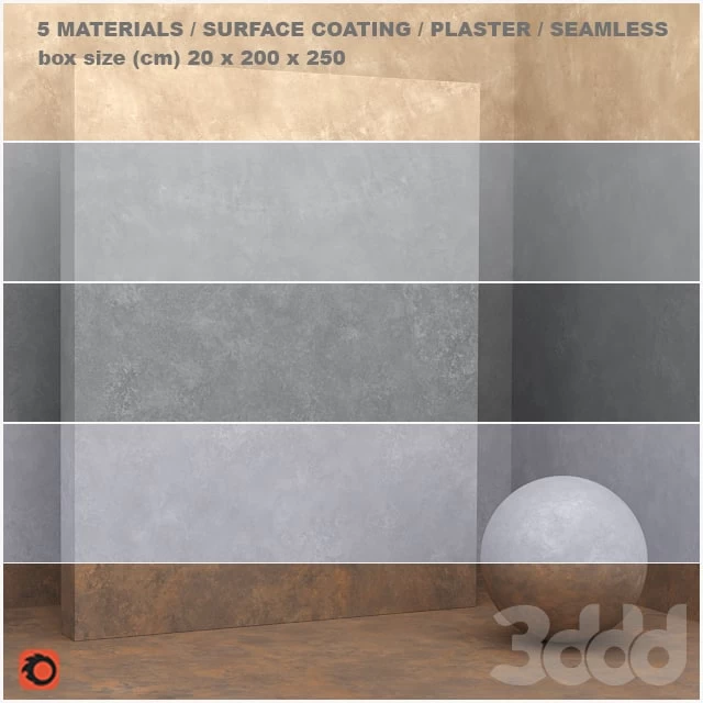 materials (seamless) - stone, plaster - set 19
