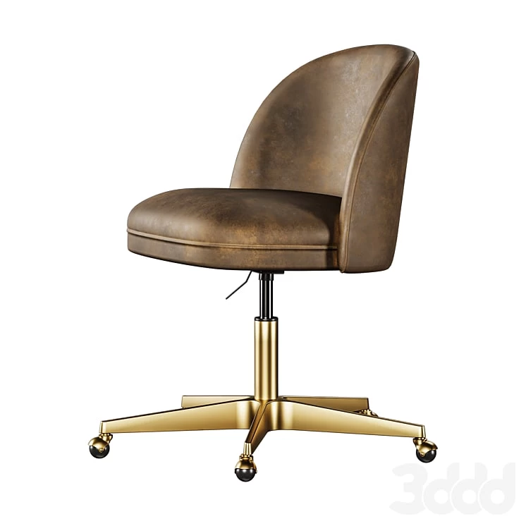 Rh Alessa Leather Desk Chair
