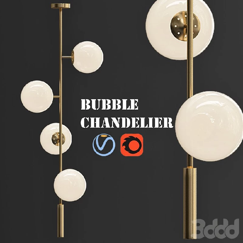 Bubble Chandelier Vertical