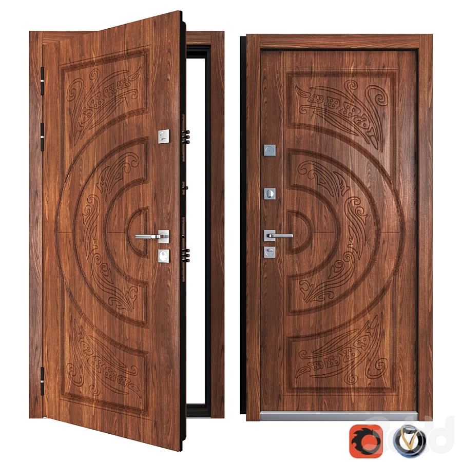 Entrance metal door of Vezha 1 (Your Frame)