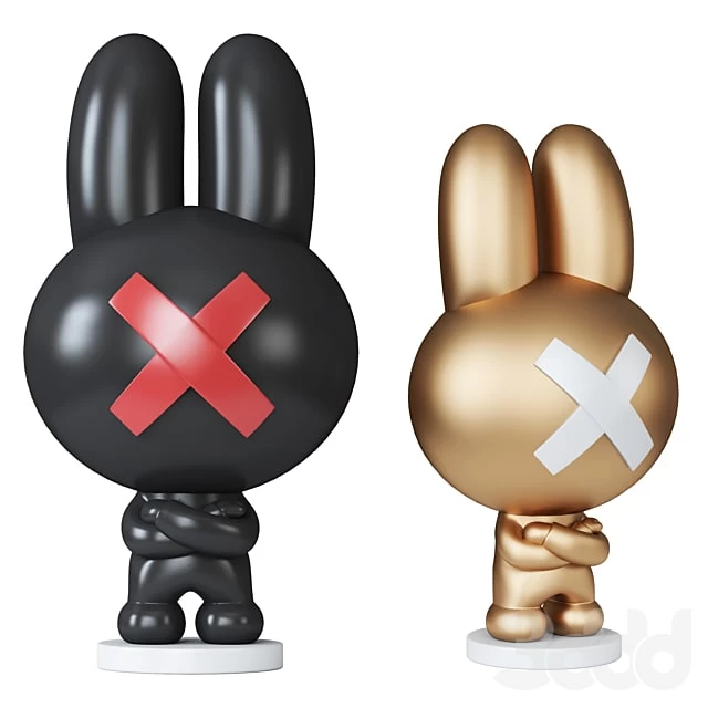 The rabbit sculpture