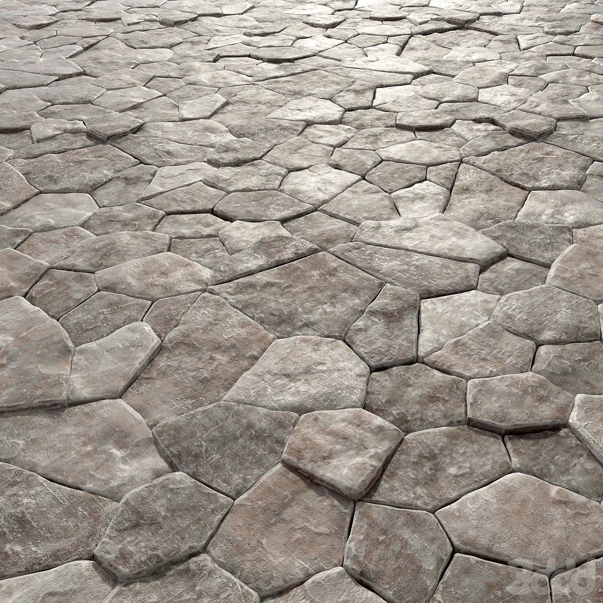 Old rock paving stones
