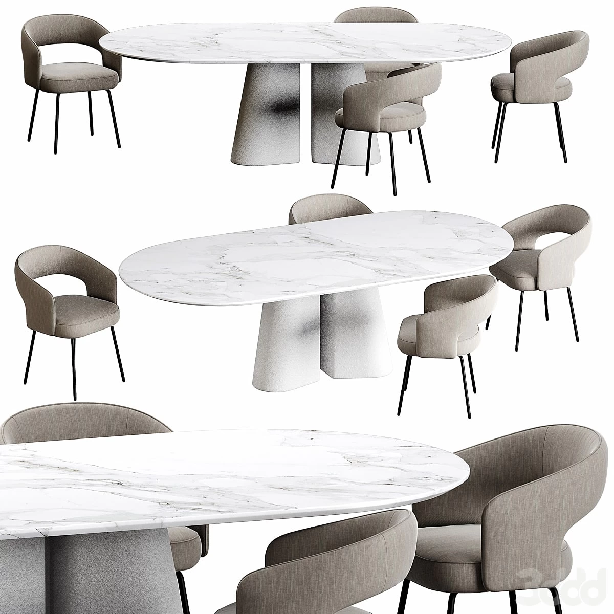 Ditre Italia Pillar and 356 Chair