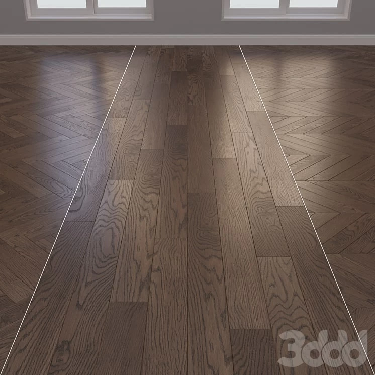Parquet board Kraft Oak layout Christmas tree, chevron and linear 8