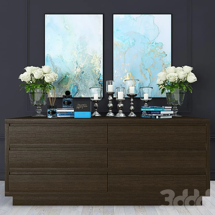 Chest Crespi with decor