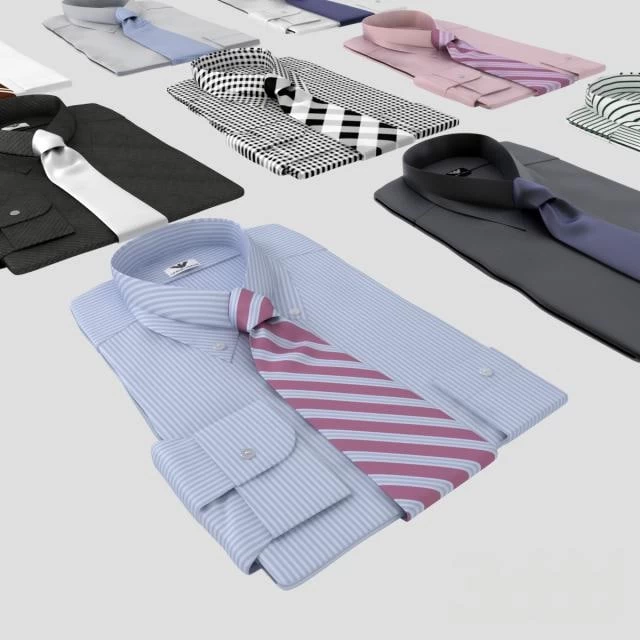 Set of shirts with tie