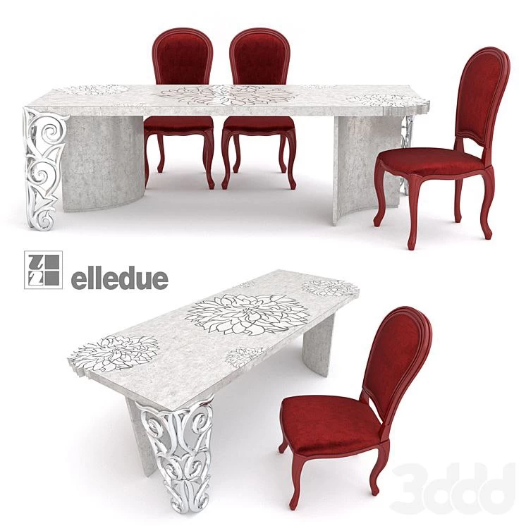 Table and Chair Model Elledue