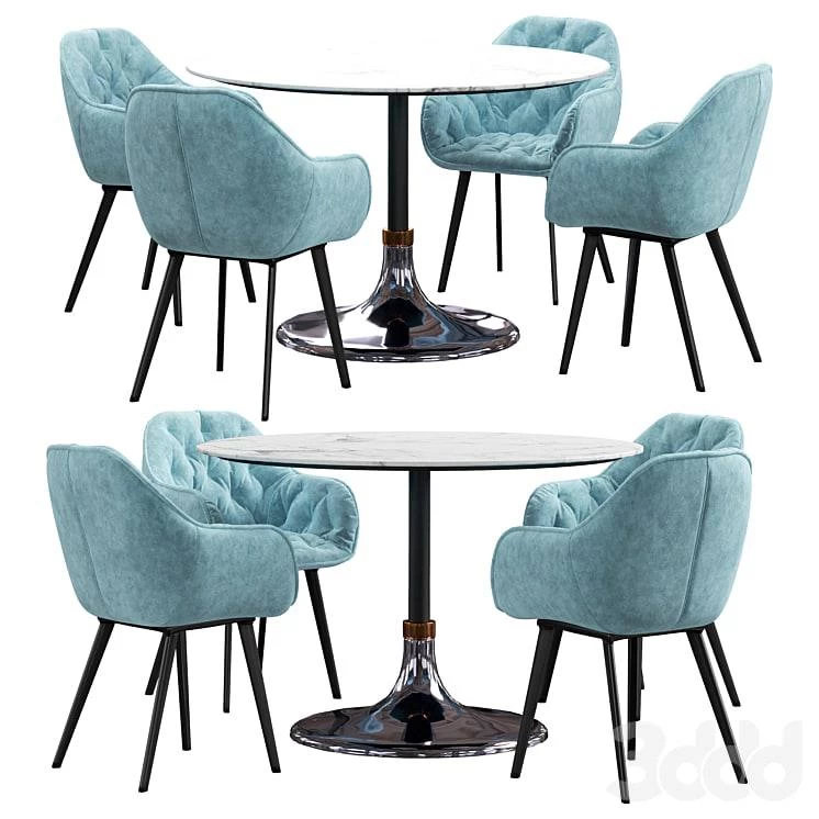 La forma & CB2 Hackney dining set