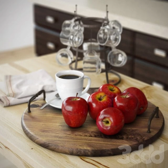 Apples decorative set