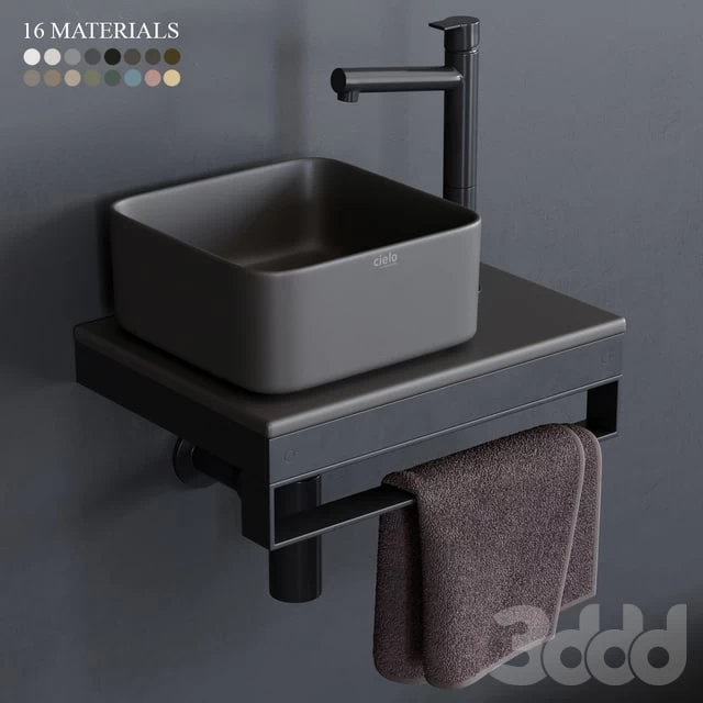 Ceramica Cielo Shui Comfort art. Milaq Square Washbasin shui comfort art milaq square