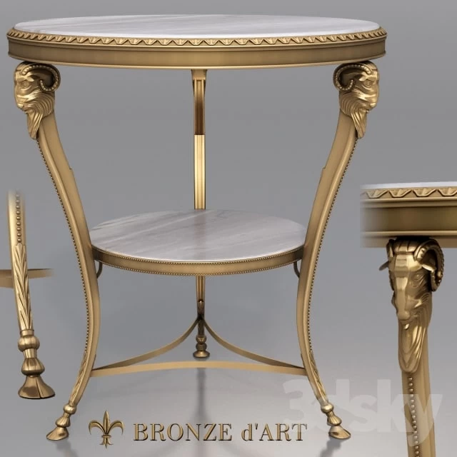 Table Belier 1116 by Bronze d'Art 'art