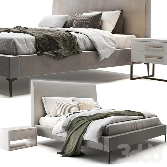 Andes Deco Upholstered Bed