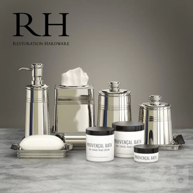 Set for bathrooms Restoration Hardware METAL APOTHECARY ACCESSORIES
