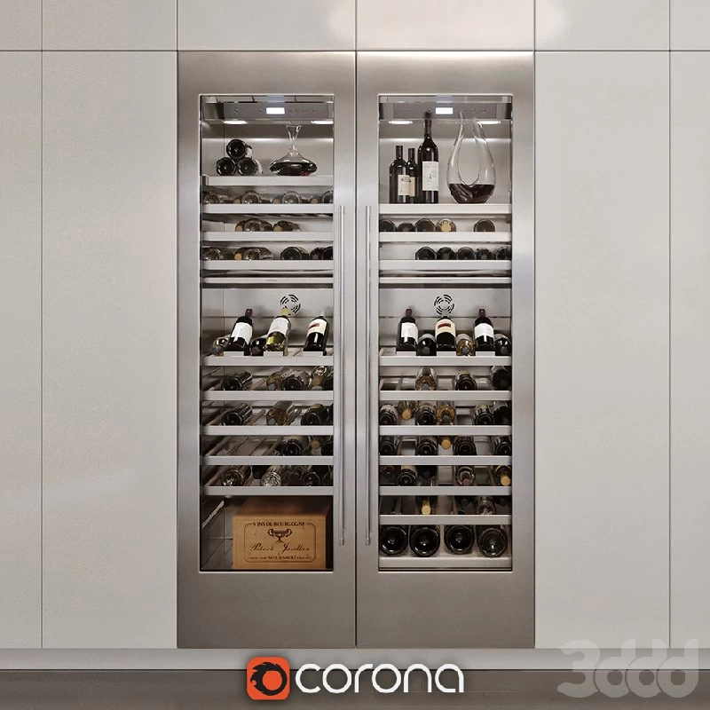 Double wine frige cellar