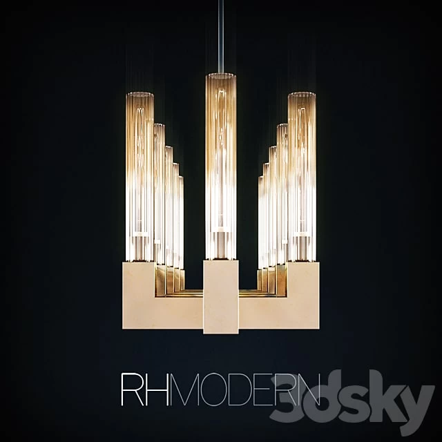 RH Cannele Linear Chandelier 54