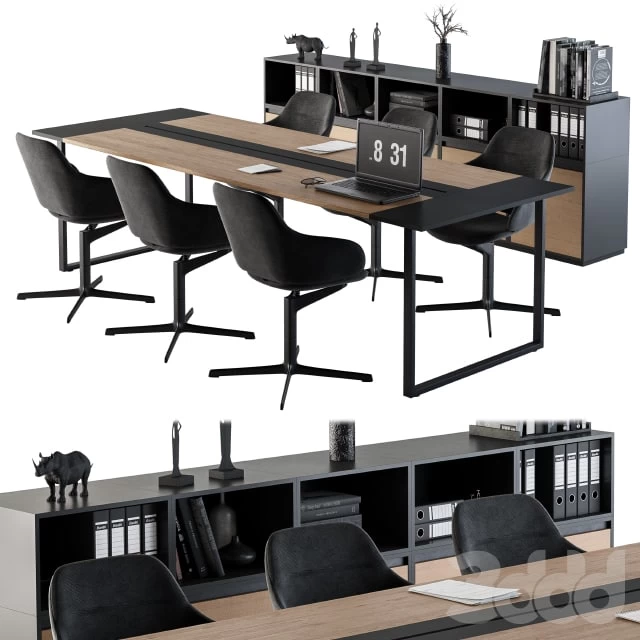 Meeting Table with office chair 06