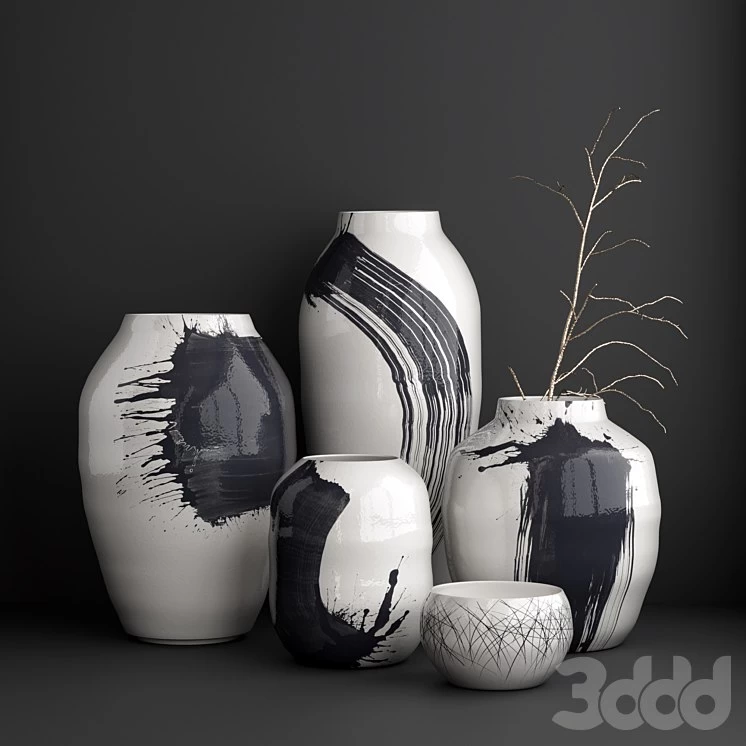 Tom Kemp vases set