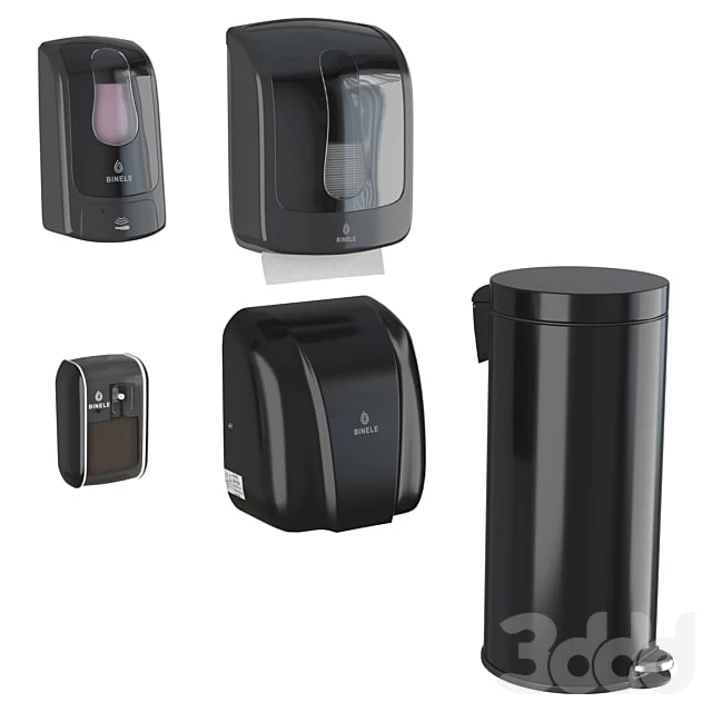Binele equipment set (hands, black)