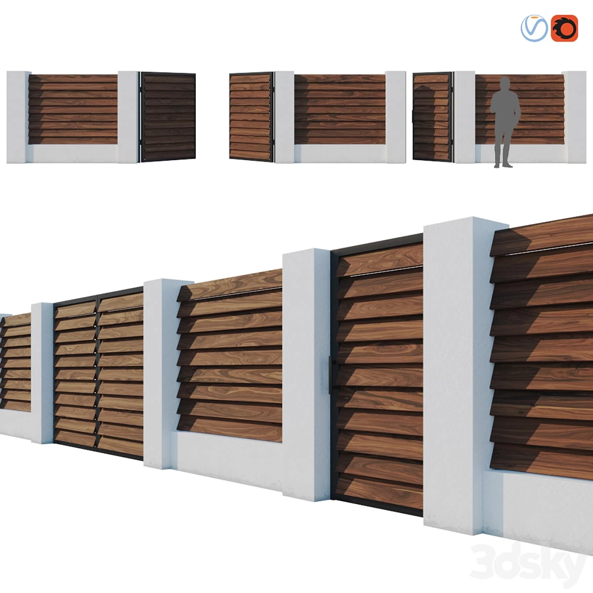 Fence Termowood Jalousie