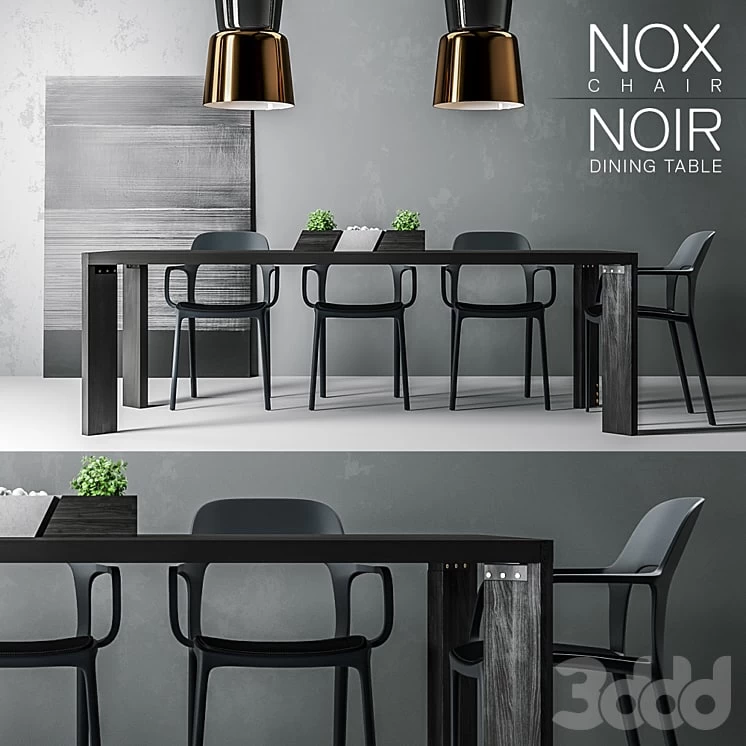 NOX & NOIR tables and chairs