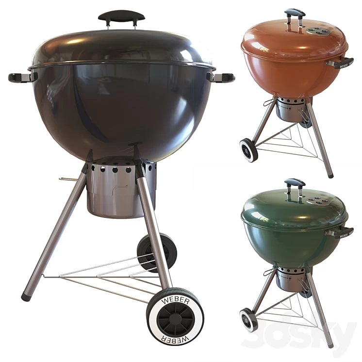 Street grill barbecue Weber One - Touch Gold Charcoal Grill