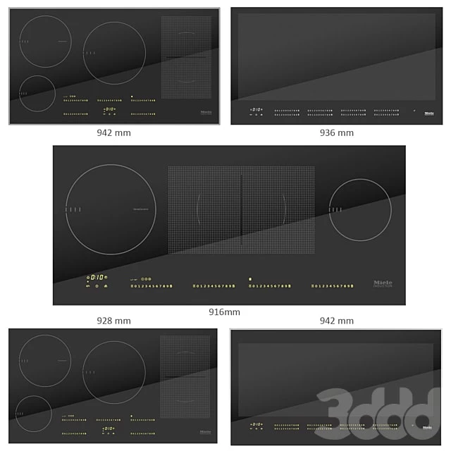 MIELE Collection of electric hobs 12 900+ mm
