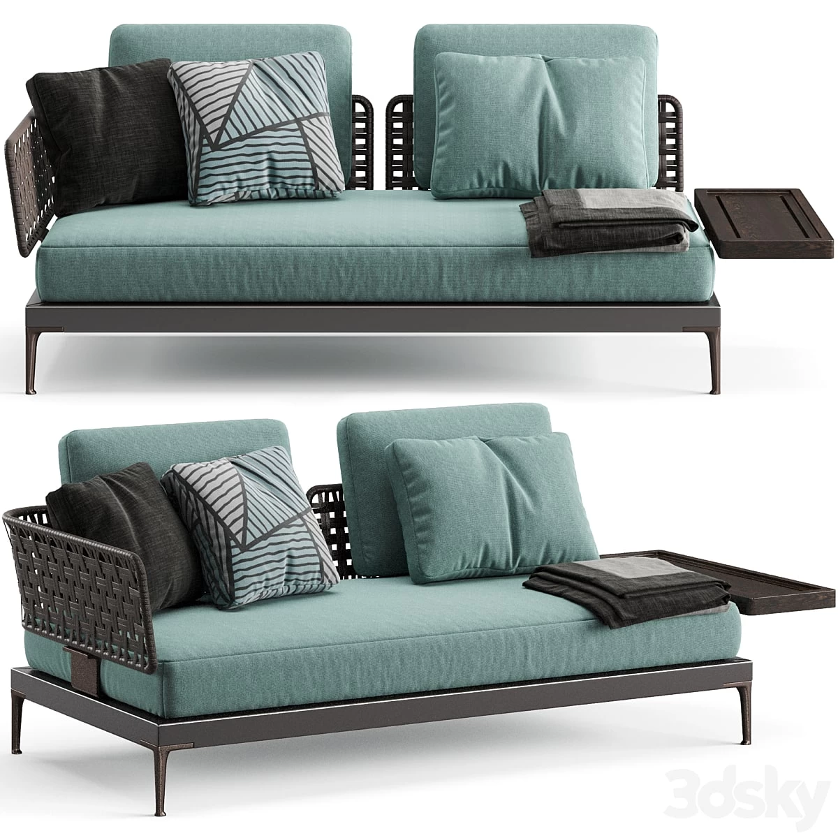 Minotti Patio Sofa with Top