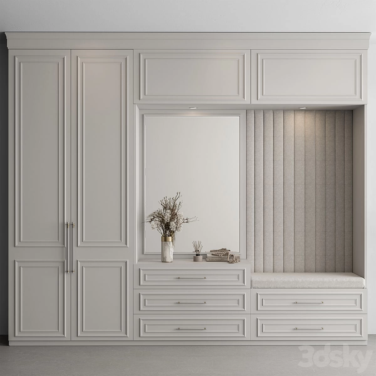 Hallway 65 - Cream and White Entrance