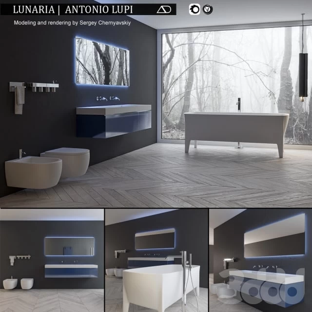 Bathroom furniture set Lunaria