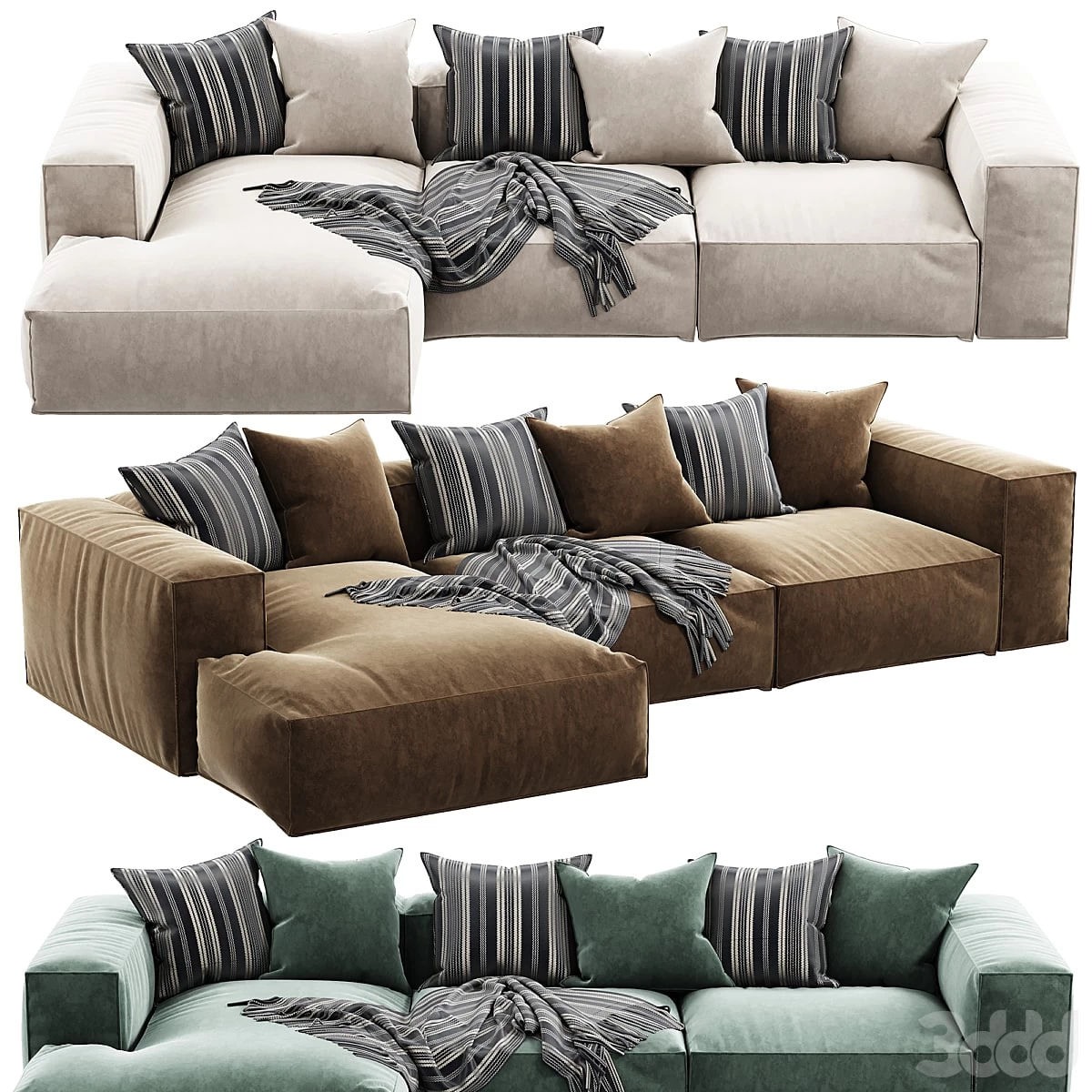 Arflex Marechiaro Sofa Chaise Longue