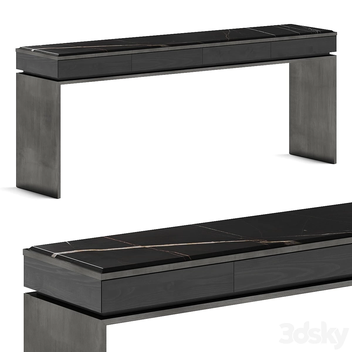 Malerba Black & More Console Table