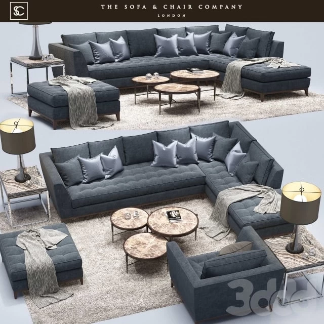 Barbican_CORNER SOFA _Cavus_Table lamp_Marlow_The sofa and chair company