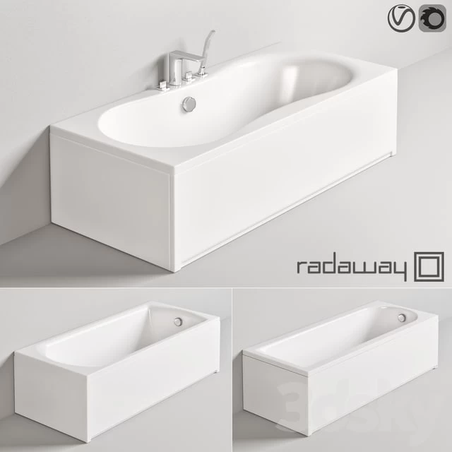 Radaway baths Set 2 + Steinberg bath / shower mixer