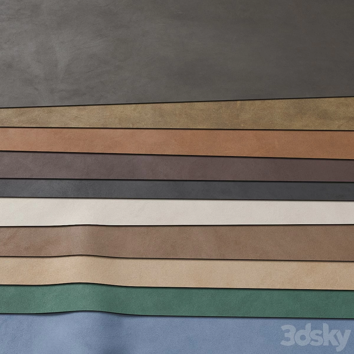 Set of materials Suede