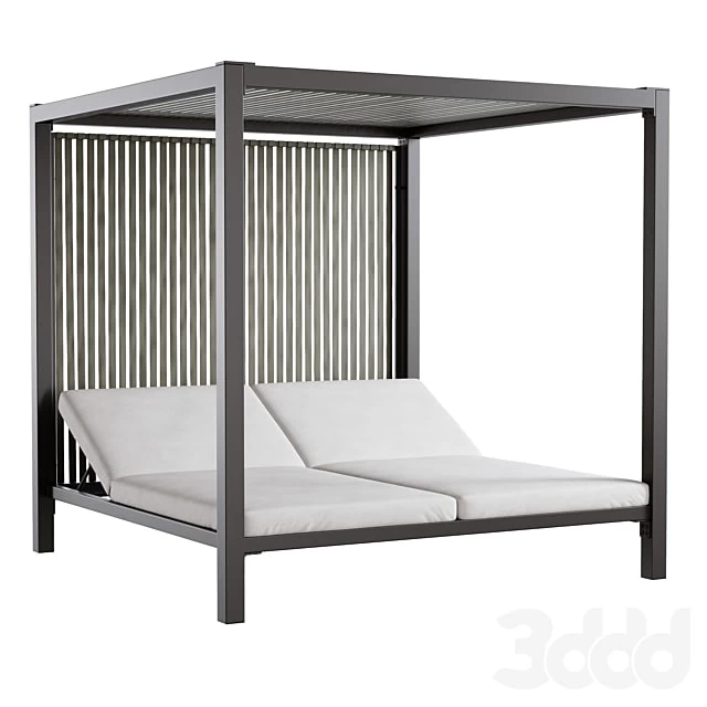 Outdoor garden wicker woven daybed Skyline design Horizon