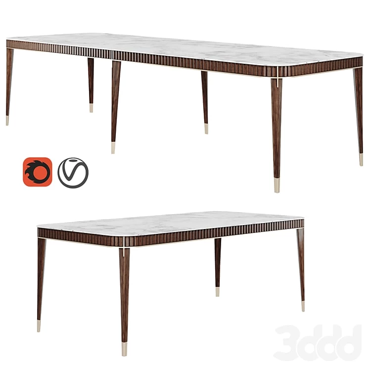 EDEN-ROCK RECTANGULAR DINING TABLE Design Sacha Lakic