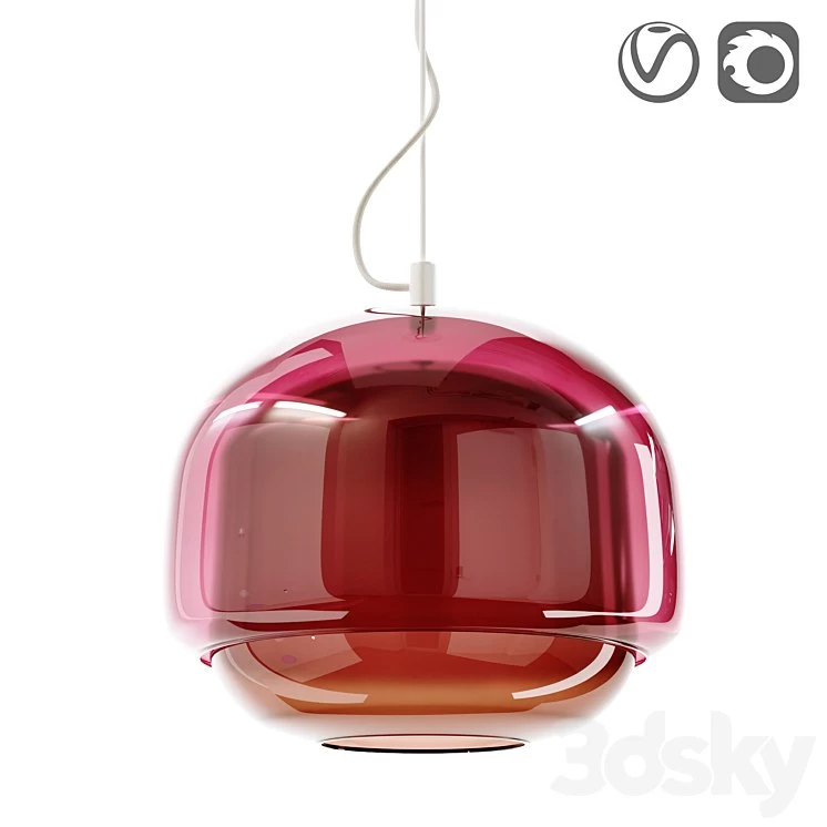 Stained glass lamp, Kinoko