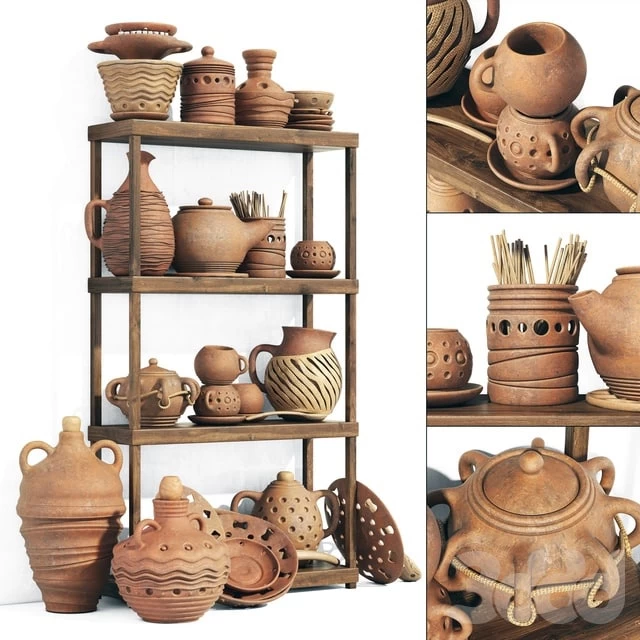 Dishes clay rack n8 /