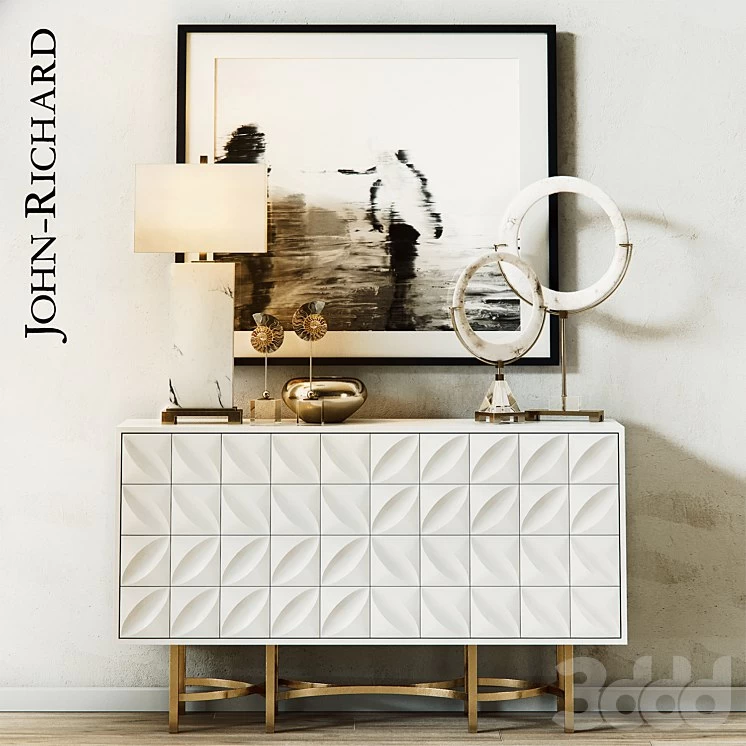 Ghost White Credenza by John Richard