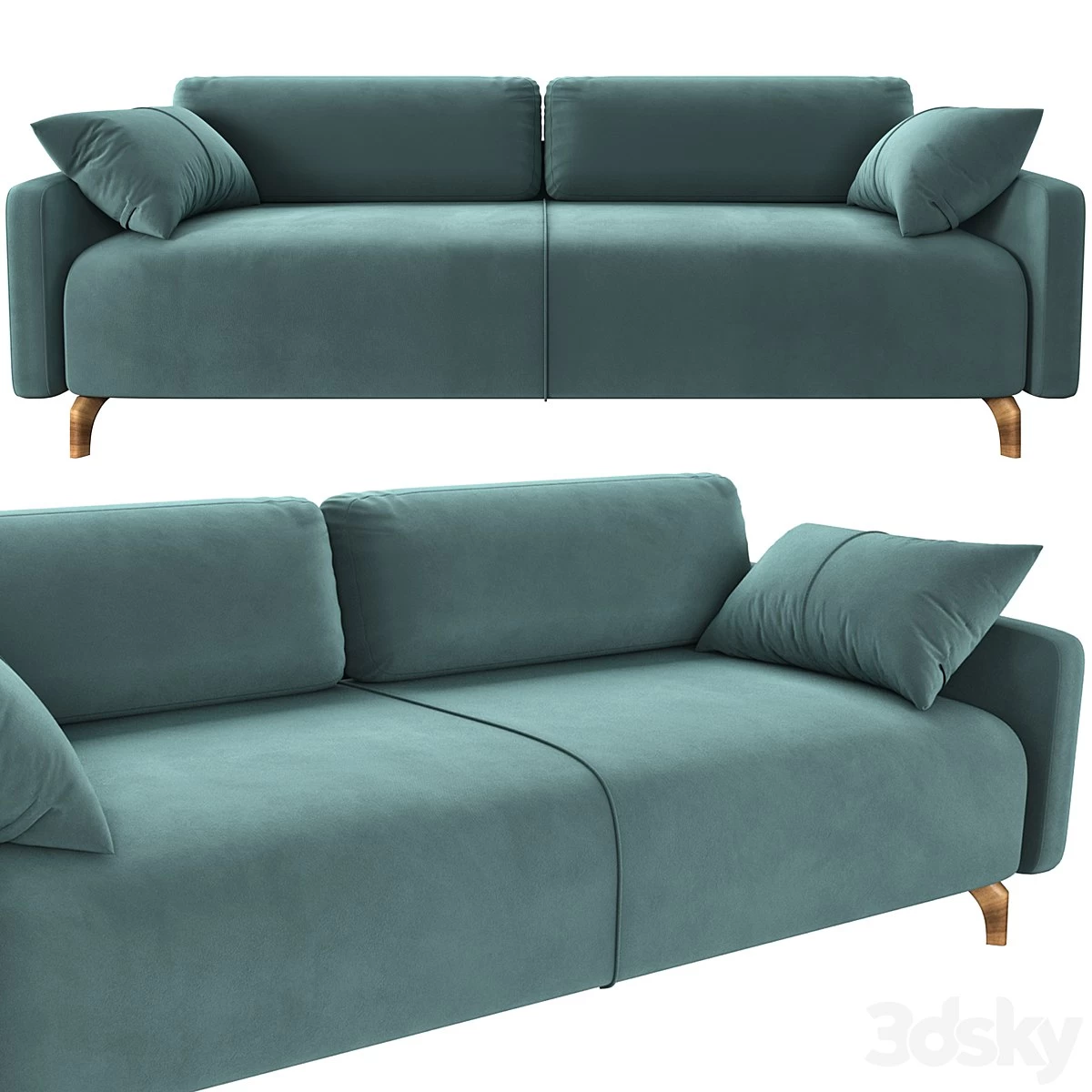 Lieri sofa Barhat Mint leather
