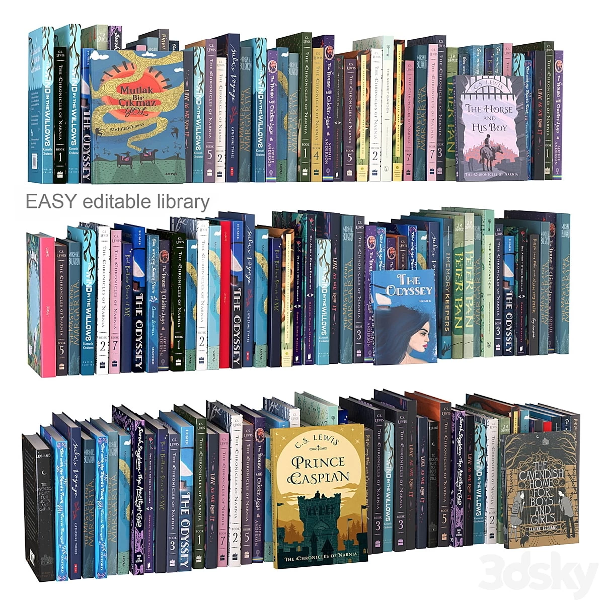 Editable random books children