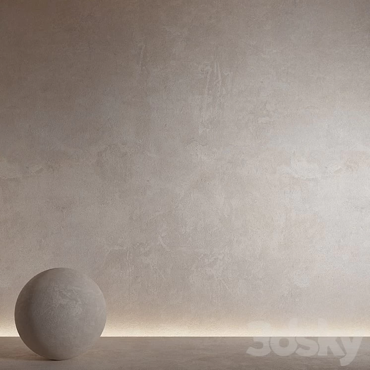 Decorative plaster. Seamless decorative plaster material