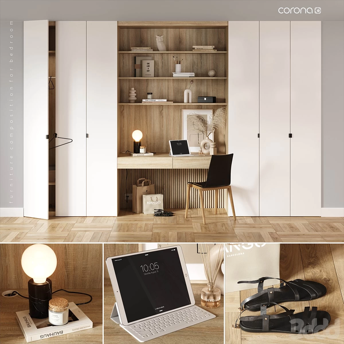 Furniture composition for the bedroom