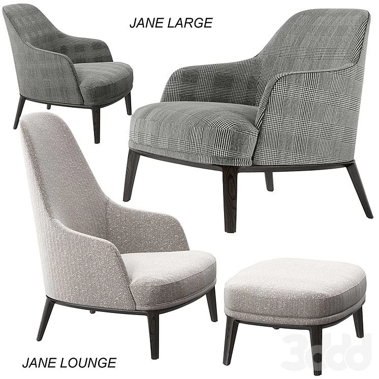 Poliform Jane Large armchair set, Lounge