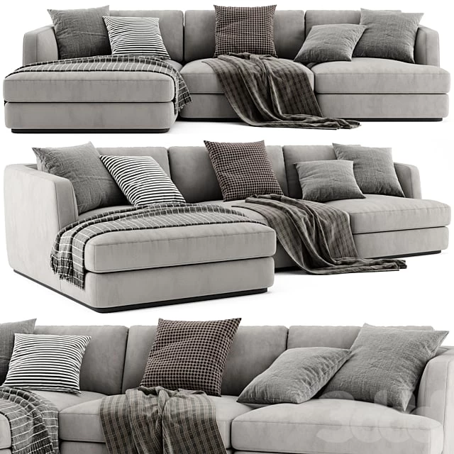 Flexform Barret Chaise Longue Sofa 2